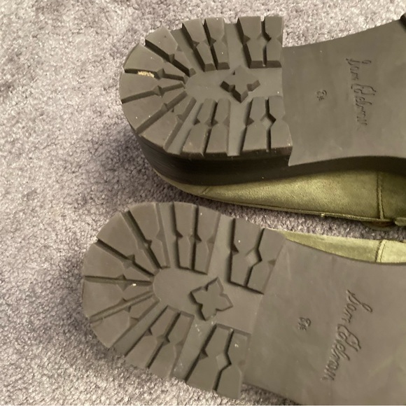 Sam Edelman 8.5 M, Taelor lug sole suede loafer in olive - Picture 6 of 9